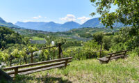 Blick von Kuens (Südtirol) Richtung Meran