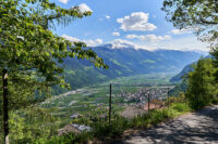 Blick auf Partschins (Südtirol)