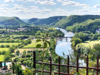 was für ein Ausblick: von Chateaux de Beynac auf die Dordogne