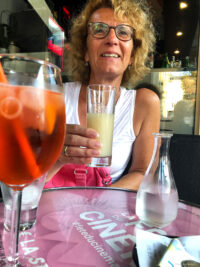 Pause nach dem Shoppen in Rouen