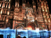 Rouen: Lichtshow an der Kathedrale
