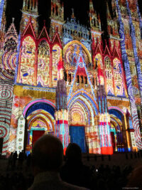 Rouen: Lichtshow an der Kathedrale