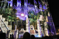 Rouen: Lichtshow an der Kathedrale