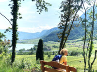 Blick auf Kalterer See und TRamin